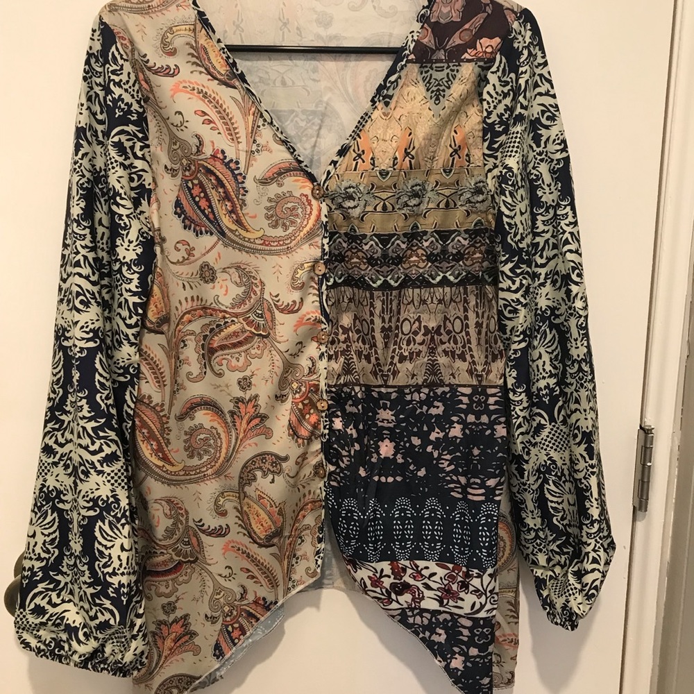 Silky Tunic Boho Top